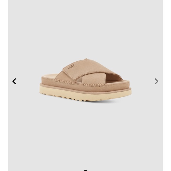 UGG Beige Slide Sandals - Picture 3 of 8